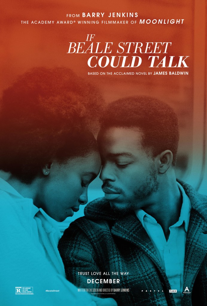 Poster for If Beale Street Could Talk, featuring Stephan James and KiKi Layne
