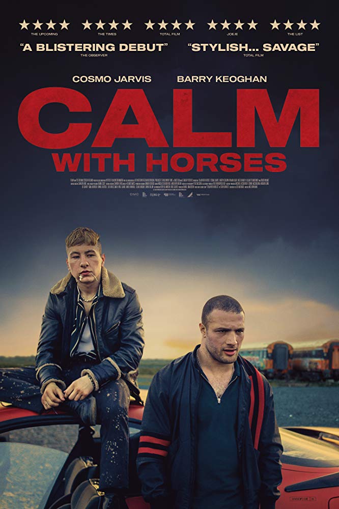 Poster for Calm With Horses, featuring Cosmo Jarvis and Barry Keoghan